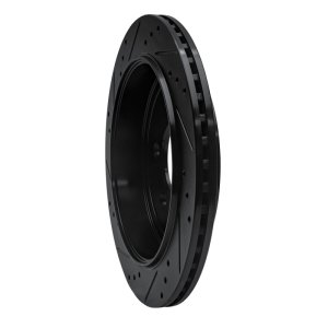 Ford Expedition Brake Rotor (1) - Rear Right - R1 Concepts - Drilled & Slotted - Black - `07-`17